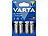 Lithium-Batterien 1,5V: Varta Ultra Lithium-Batterie, Typ AA / Mignon / R6, 1,5 Volt, 4er-Set