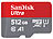 SanDisk Ultra microSDXC-Speicherkarte 512 GB, UHS-I, Class 10, U1, A1 SanDisk microSD-Speicherkarten UHS U1