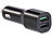 revolt Kfz-USB-Ladegerät, 2 Ports, Quick Charge 3.0, 12/24 V, bis 3 A/31,5 W revolt Kfz-USB-Netzteile mit Quick Charge