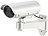 VisorTech Überwachungskamera-Attrappe, Bewegungsmelder, Alarm-Funktion, 85 dB VisorTech