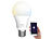WiFi Glühbirne: Luminea Home Control 5er-Set WLAN-LED-Lampen, E27, 806lm, für Alexa & Google Assistant, CCT