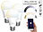 Luminea Home Control 3er-Set WLAN-LED-Lampen, E27, 806lm, für Alexa & Google Assistant, CCT Luminea Home Control 