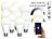 Luminea Home Control 10 WLAN-LED-Lampen, E27, 806 lm, für Alexa & Google Assistant, CCT Luminea Home Control WLAN-LED-Lampen E27 weiß