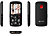 simvalley MOBILE 5-Tasten-Senioren- & Kinder-Handy mit Garantruf Premium, LED und Radio simvalley MOBILE Notruf-Handys