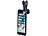 Somikon 7in1-Premium-Vorsatz-Linsen, Kaleidoskop, Pol-Filter, Hartschalen-Etui Somikon HD-Vorsatz-Linsen-Sets für Smartphones