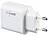 Callstel 3in1-Ladepad, Qi- & MagSafe-kompatibel + 20 W USB-PD-Netzteil, 100 cm Callstel MagSafe- & Qi-kompatible 3in1-Schnellladekabel