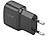 revolt Ultrakompakt. USB & Noteb.-Netzteil, USB-C/A, QC, PD, 30W, schwarz 2er revolt Mini-Netzteile, Multiport, USB-A & USB-C, 230V