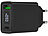 revolt Intelligentes 2-Port-USB-Netzteil, USB A & C, QC4.0+, PD 30 W, Display revolt USB-Wandnetzteile mit USB-A und USB-C, PD und QC