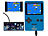 Retro Konsole: MGT 2in1-Retro-Spielekonsole, 7-cm-Farbdisplay (2,8"), 300 Spiele, 16 Bit