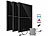 revolt 1300-W-Balkon-Solaranlage: WLAN-Wechselrichter, 3x380W-Solarpanel, App revolt Solaranlagen-Set: Mikro-Inverter mit MPPT-Regler und Solarpanel