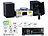 Kompaktanlagen: VR-Radio Micro-Stereoanlage: Webradio, DAB+, CD, Bluetooth, App, 300 W, silber