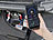 Lescars 2er-Set Kfz-Batterie-Wächter mit Bluetooth, App, für 12-V-Batterien Lescars KFZ-Batterie-Wächter