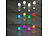 Lunartec 4er-Set wetterfeste Akku-LED-RGBWW-Kerzen, Ladesch., App, Fernbed. Lunartec Akku-LED-Kerzen-Sets mit Ladestation