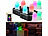 Lunartec 8er-Set wetterfeste LED-RGBWW-Kerzen mit Akku und Ladeschale, App Lunartec Akku-LED-Kerzen-Sets mit Ladestation