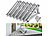 revolt 6er-Set verstellbare Aluminium-Solarpanel-Halt. 41"/104 cm, bis 120 kg revolt Verstellbare Aluminium-Solarpanel-Halterungen