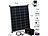 Mini Solarpanel mit Akku: revolt Solaranlagen-Set: PWM-Laderegler, 110-W-Solarpanel und 80-Ah-Akku