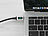 Callstel 2er-Set 100-W-PD-USB-C-Daten- & Ladekabel mit Digital-Anzeige, 1,2 m Callstel