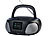 VR-Radio Mobile Stereo-Boombox mit DAB+/FM, Bluetooth, CD, AUX, 10 Watt VR-Radio Tragbare CD-Player mit DAB+ und Bluetooth