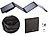 Faltbares Solarpanel: revolt 28-Watt-Solar-Ladegerät mit 2 USB-Anschlüssen (5V/4,8A), faltbar, IPX4