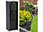 Royal Gardineer 2er-Set 2-fach-Garten-Steckdosen, Edelstahl, 230 V, bis 3.680 W, IP44 Royal Gardineer Säulen-Gartensteckdosen