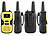simvalley communications 2er-Set Walkie-Talkie-Funkgeräte, 8 Kanälen, 446 MHz, 2 km Reichweite simvalley communications Walkie-Talkies