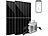 revolt Solar-Set: 2x 440-W-Solarmodul, 800-Watt-Mikroinverter, Einspeisekabel revolt Solaranlagen-Set: Mikro-Inverter mit MPPT-Regler und Solarpanel