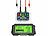 Autobatterie-Tester: Lescars Kfz-Batterie-Wächter mit Solar-Funk-Monitor, Alarm, für 12-V-Batterien