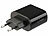 revolt 2-Port-USB-Netzteil mit 2x USB-A, Quick Charge & Display, 18W, schwarz revolt