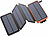 revolt Solar-Powerbank mit faltbarem 8-W-Solarpanel, LED-Lampe, 16 Ah, 2,1 A revolt