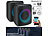 auvisio 2er-Set Outdoor-PA-Partyanlagen & -Bluetooth-Boomboxen, Lichteffekte auvisio