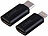 USB-C-Adapter iPhone 15: Callstel 2er-Set USB-Adapter, USB-C auf Lightning, Lightning auf USB-C, 10,5 W