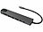Callstel 8in1-Dockingstation, 4K-HDMI mit 60 Hz, 100W PD, USB 3.0, RJ45,SD-Slot Callstel 8in1-USB-C-Docks