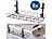 Callstel 8er-Set Kabelkorb, Steckdosenhalter & Organizer, schwarz Callstel Kabelkorb, Steckdosenhalter & Organizer zur Klemm-Montage