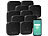 VisorTech 10er-Set kompakte WLAN-Design-Rauchwarnmelder, weltweite App, schwarz VisorTech WLAN-Design-Rauchmelder