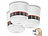 VisorTech 6er-Set Mini-Rauchwarnmelder, 85 dB Alarm, 10 Jahre Batterie, EN 1460 VisorTech 