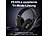 auvisio Klappbares 3in1-Funk-Gaming-Headset, 2,4 GHz, BT 5.3, 10 Std. Akku auvisio Klappbare 3in1-Funk- & -Bluetooth-Gaming-Headsets