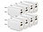 revolt 8er-Set 2-Port-USB-Netzteile, USB-A & USB-C, 2,0 A, 10 Watt, weiß revolt Mini-Netzteile, Multiport, USB-A & USB-C, 230V 