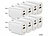 revolt 8er-Set 2-Port-USB-Netzteile, USB-A & USB-C, 2,0 A, 10 Watt, weiß revolt Mini-Netzteile, Multiport, USB-A & USB-C, 230V 