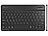 GeneralKeys Kompakte Multi-Device-Akku-Funktastatur Bluetooth, LED 7 Color ,QWERTZ GeneralKeys Ultraflache, beleuchtete Funk- & Bluetooth Tastatur