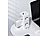 revolt 13in1-Steckdosen-Turm, 9 Steckdosen, 3x USB-A, USB-C, PD 20 W, weiß revolt Steckdosen-Türme mit USB-A und USB-C mit Power Delivery