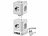 revolt 13in1-Steckdosen-Turm, 9 Steckdosen, 3x USB-A, USB-C, PD 20 W, weiß revolt Steckdosen-Türme mit USB-A und USB-C mit Power Delivery