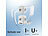 revolt 13in1-Steckdosen-Turm, 9 Steckdosen, 3x USB-A, USB-C, PD 20 W, weiß revolt Steckdosen-Türme mit USB-A und USB-C mit Power Delivery