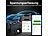 Lescars 4er-Set Kfz-Batterie-Wächter mit BT, App, für Batt. mit 6 - 48 Volt - Lescars