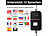 Lescars 4er-Set Kfz-Batterie-Wächter mit BT, App, für Batt. mit 6 - 48 Volt - Lescars