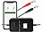 Lescars 4er-Set Kfz-Batterie-Wächter mit BT, App, für Batt. mit 6 - 48 Volt - Lescars