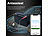 Lescars 4er-Set Kfz-Batterie-Wächter mit BT, App, für Batt. mit 6 - 48 Volt - Lescars