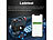 Lescars 4er-Set Kfz-Batterie-Wächter mit BT, App, für Batt. mit 6 - 48 Volt - Lescars