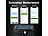 Lescars 4er-Set Kfz-Batterie-Wächter mit BT, App, für Batt. mit 6 - 48 Volt - Lescars