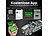 Lescars 4er-Set Kfz-Batterie-Wächter mit BT, App, für Batt. mit 6 - 48 Volt - Lescars