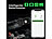 Lescars 4er-Set Kfz-Batterie-Wächter mit BT, App, für Batt. mit 6 - 48 Volt - Lescars